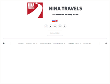 Tablet Screenshot of nina-travels.com